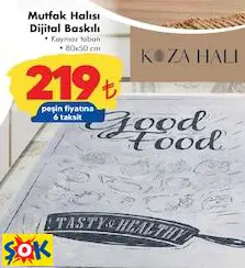 KOZA HALI MUTFAK HALISI DİJİTAL BASKILI